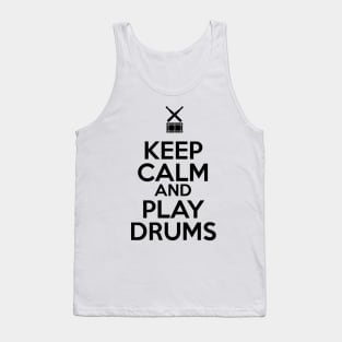 Keep Calm and Play Drums Tank Top